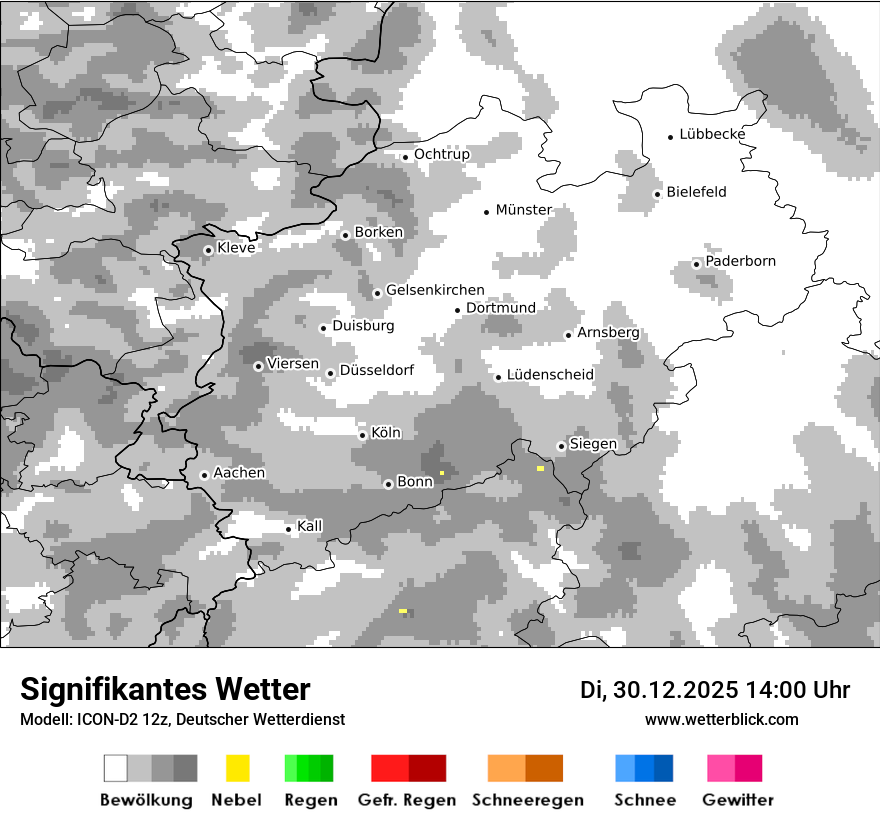 Modellkarten Signifikantes Wetter