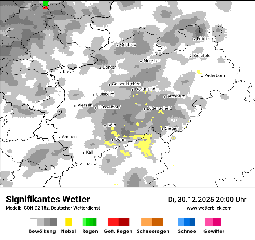 Modellkarten Signifikantes Wetter