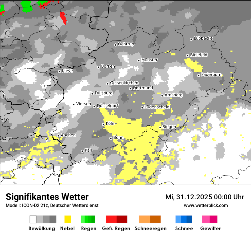 Modellkarten Signifikantes Wetter