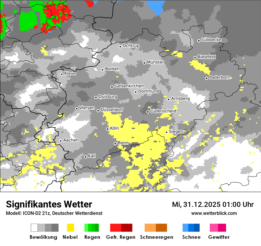 Modellkarten Signifikantes Wetter
