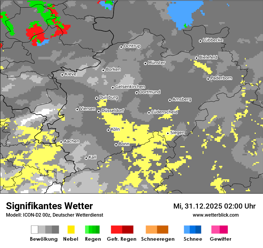 Modellkarten Signifikantes Wetter