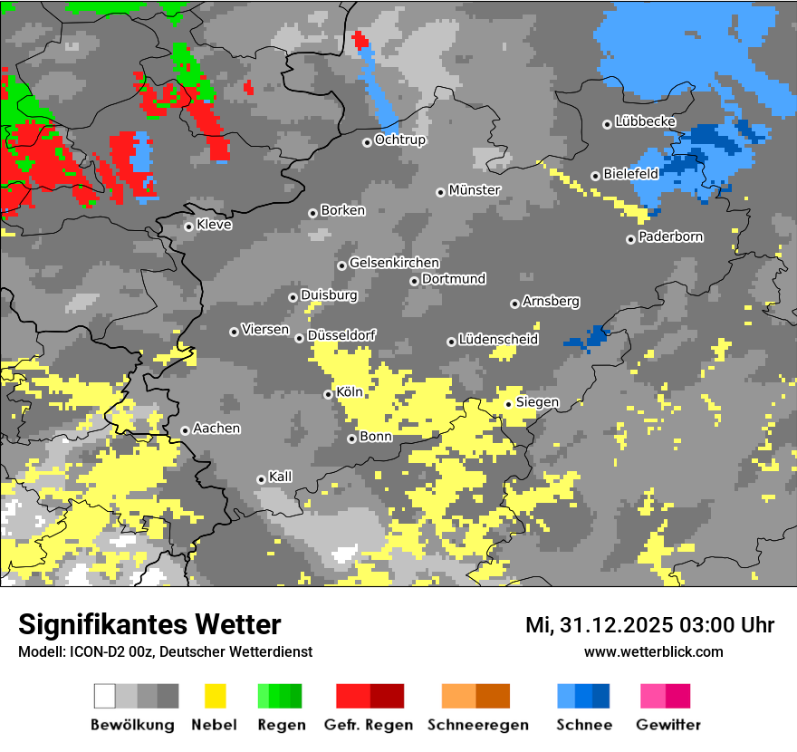 Modellkarten Signifikantes Wetter