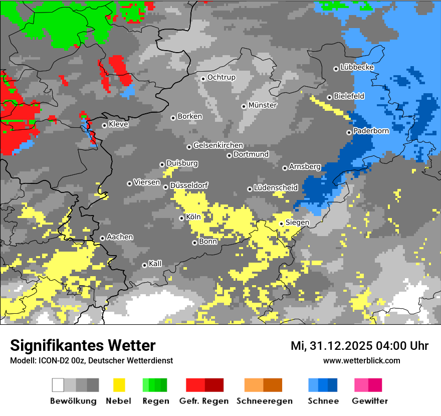 Modellkarten Signifikantes Wetter