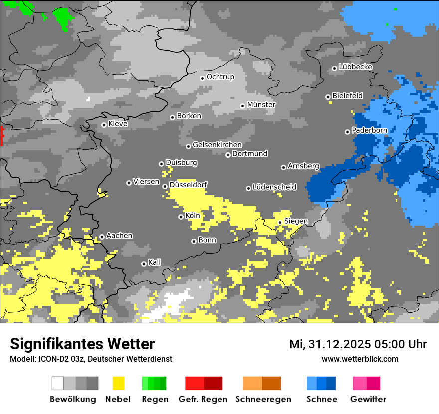Modellkarten Signifikantes Wetter