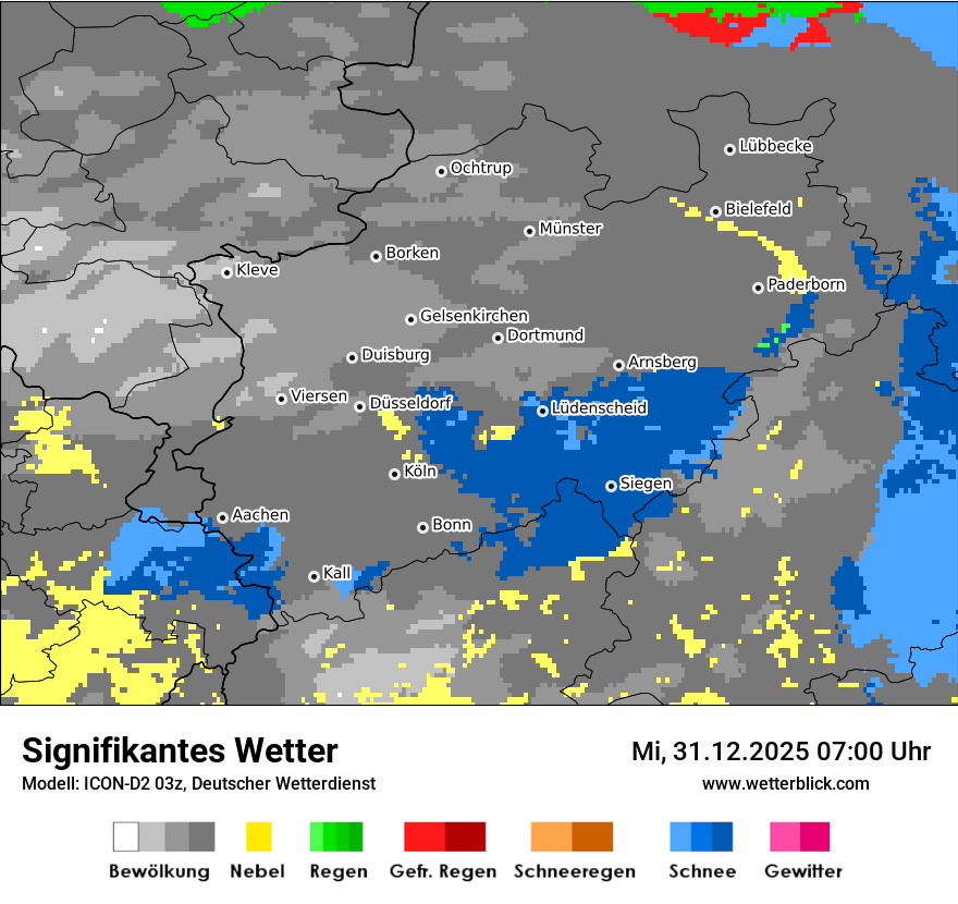 Modellkarten Signifikantes Wetter