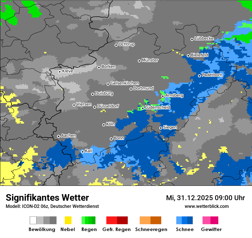 Modellkarten Signifikantes Wetter