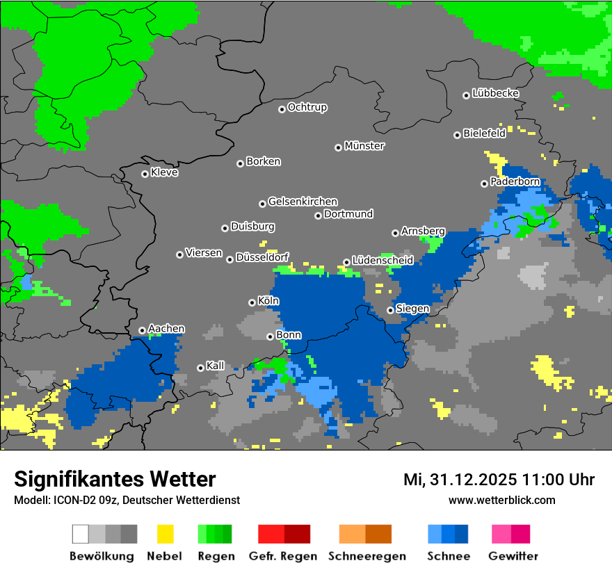 Modellkarten Signifikantes Wetter