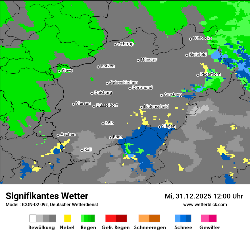 Modellkarten Signifikantes Wetter