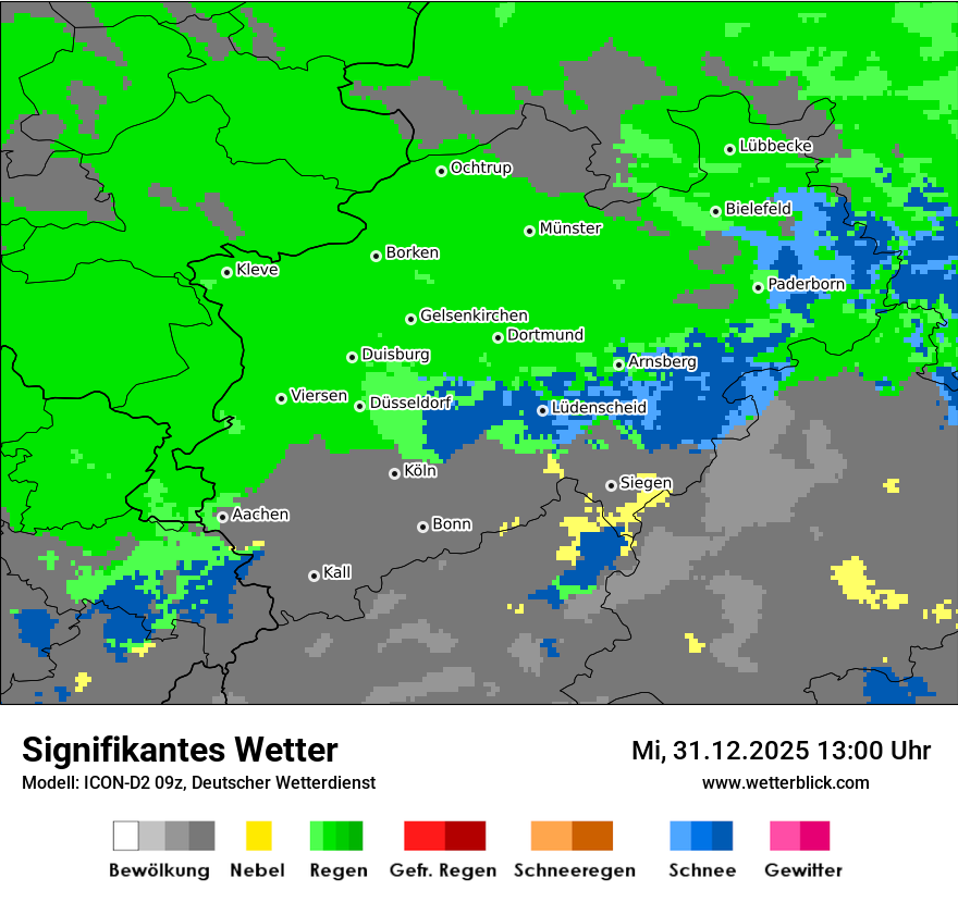 Modellkarten Signifikantes Wetter