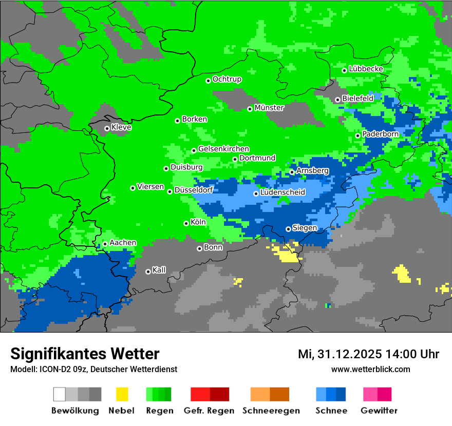 Modellkarten Signifikantes Wetter