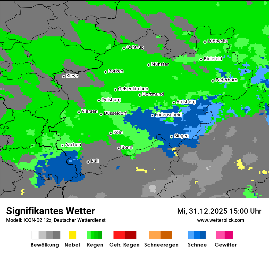 Modellkarten Signifikantes Wetter