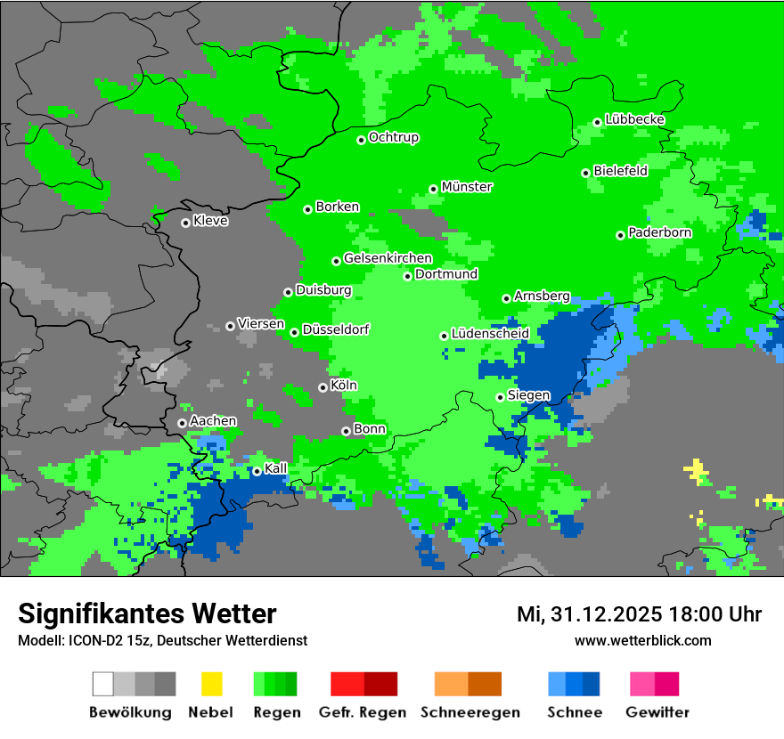 Modellkarten Signifikantes Wetter