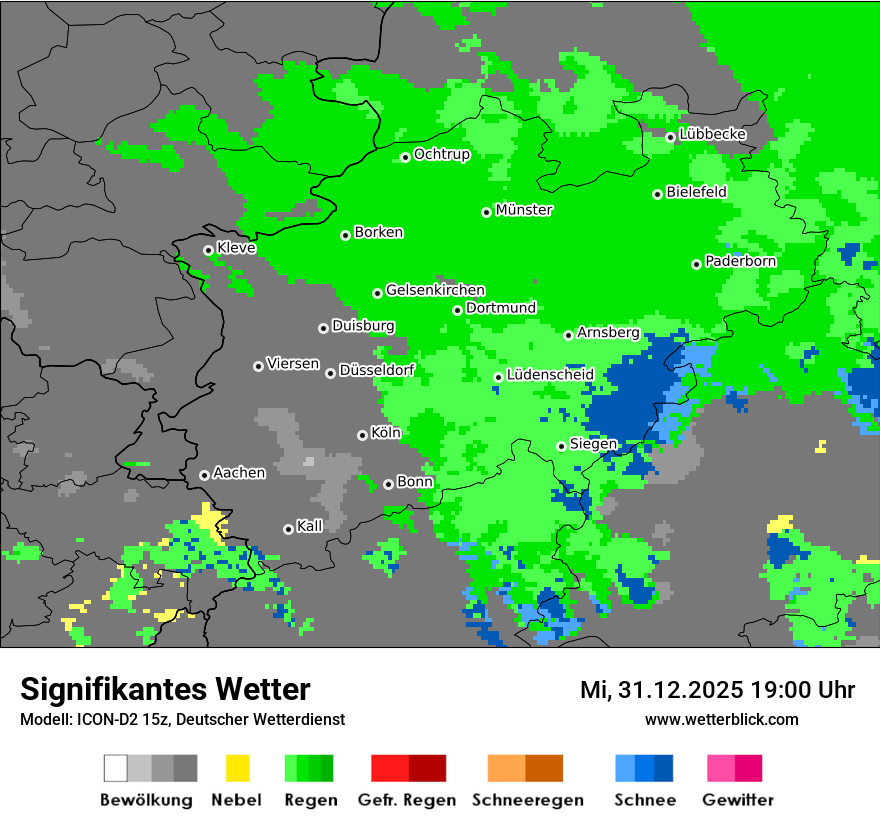 Modellkarten Signifikantes Wetter