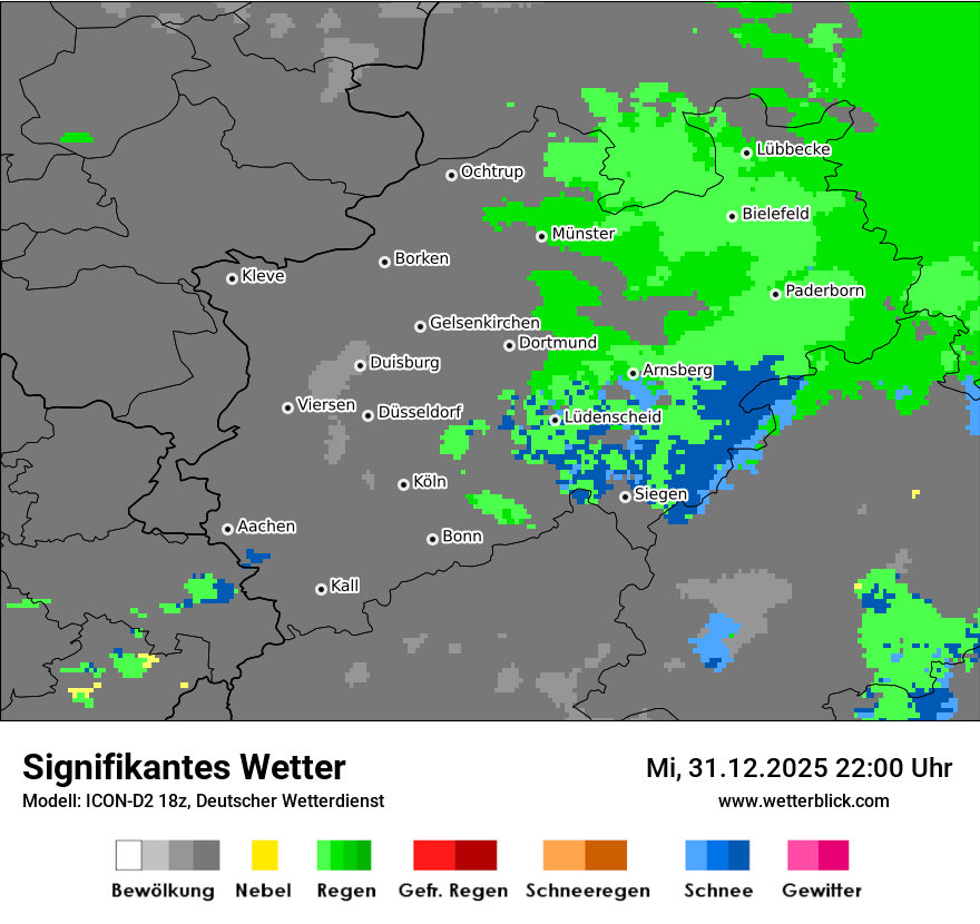 Modellkarten Signifikantes Wetter