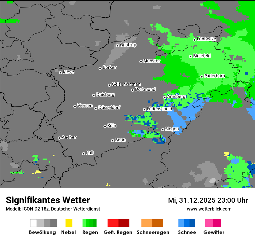 Modellkarten Signifikantes Wetter