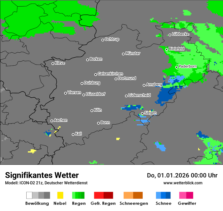 Modellkarten Signifikantes Wetter