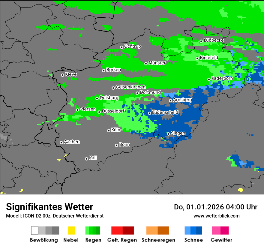 Modellkarten Signifikantes Wetter