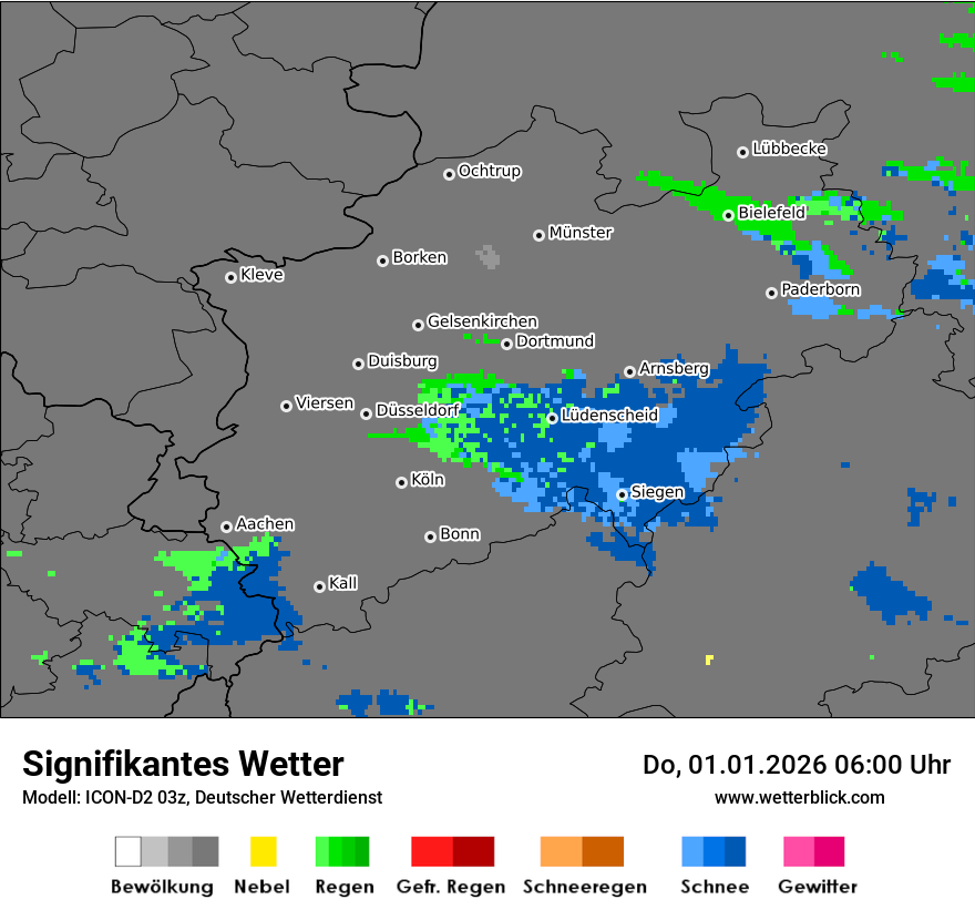 Modellkarten Signifikantes Wetter