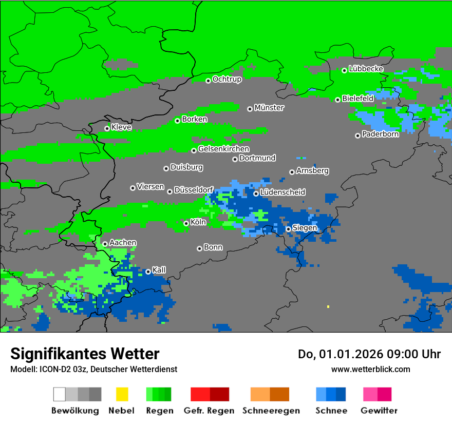 Modellkarten Signifikantes Wetter