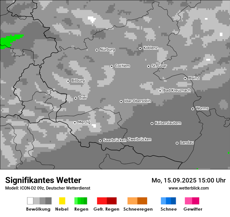 Modellkarten Signifikantes Wetter