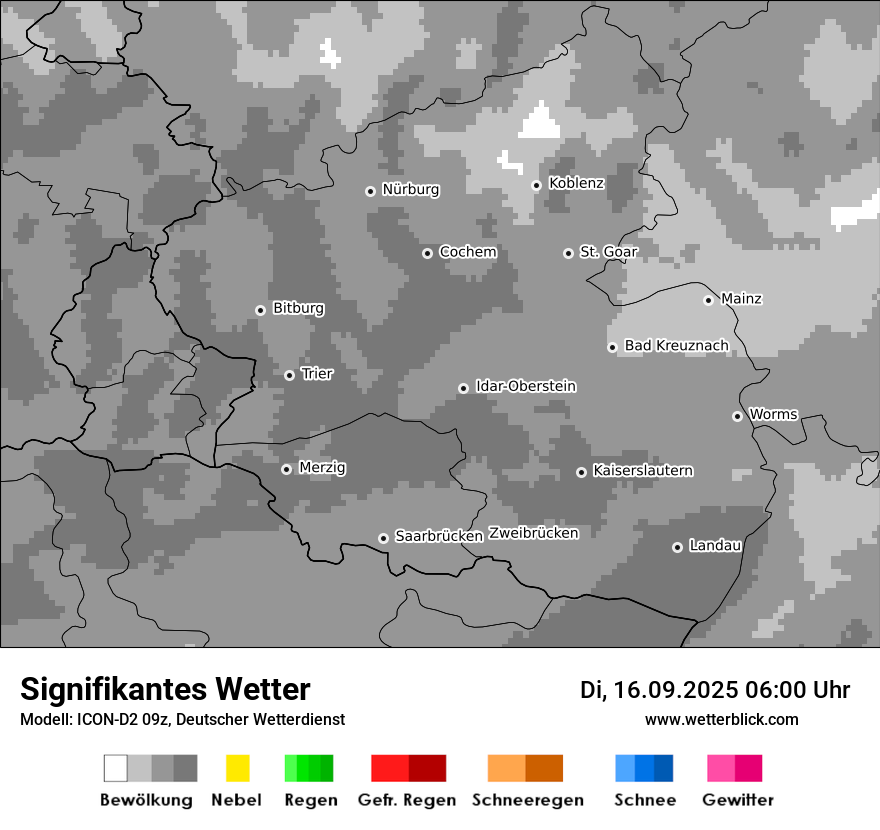 Modellkarten Signifikantes Wetter