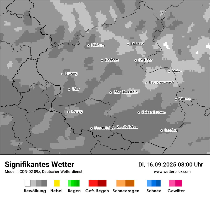 Modellkarten Signifikantes Wetter