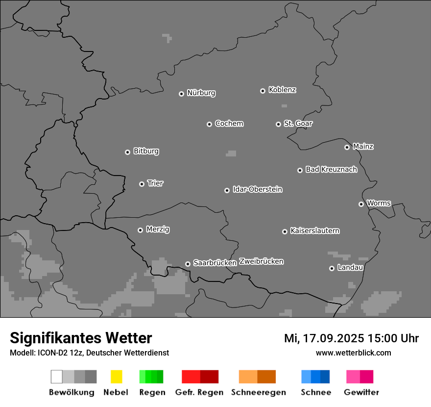 Modellkarten Signifikantes Wetter