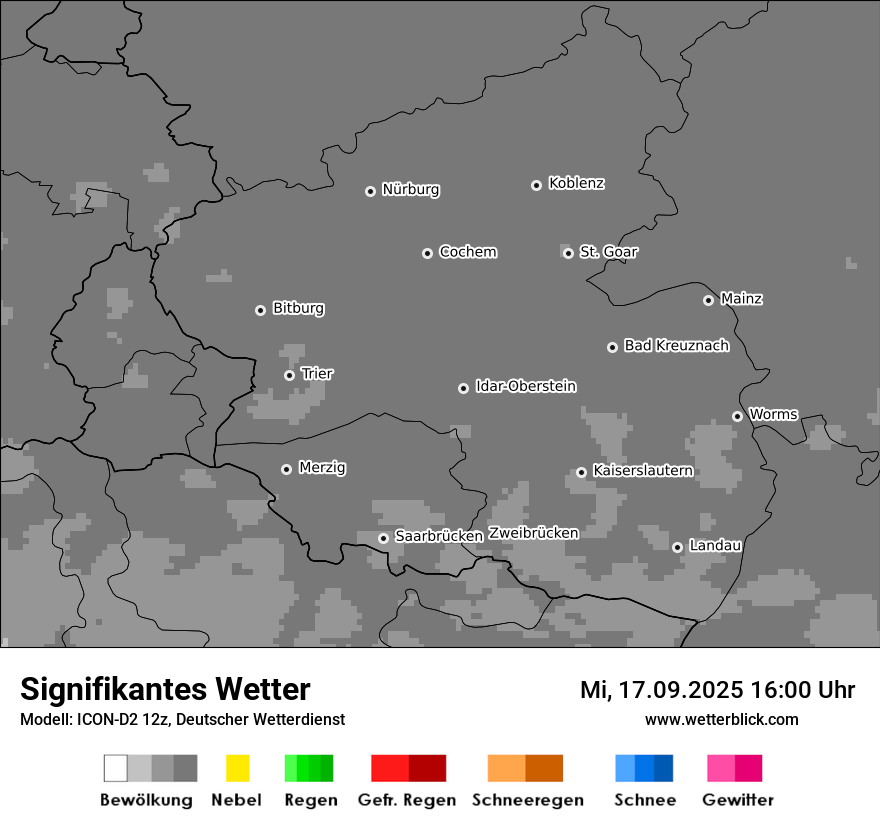 Modellkarten Signifikantes Wetter