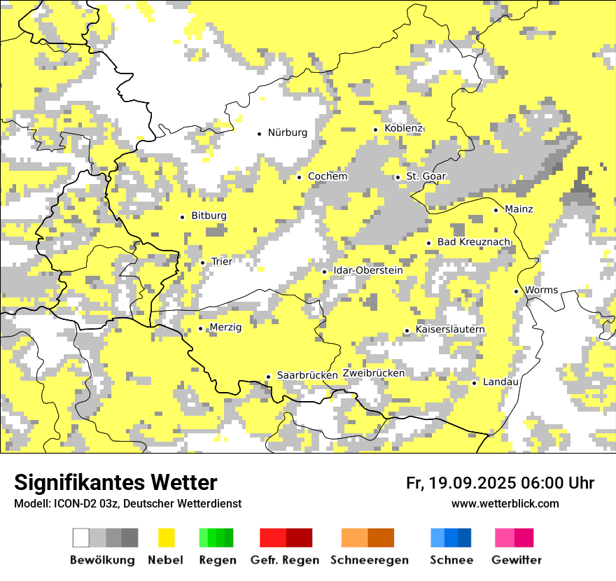 Modellkarten Signifikantes Wetter
