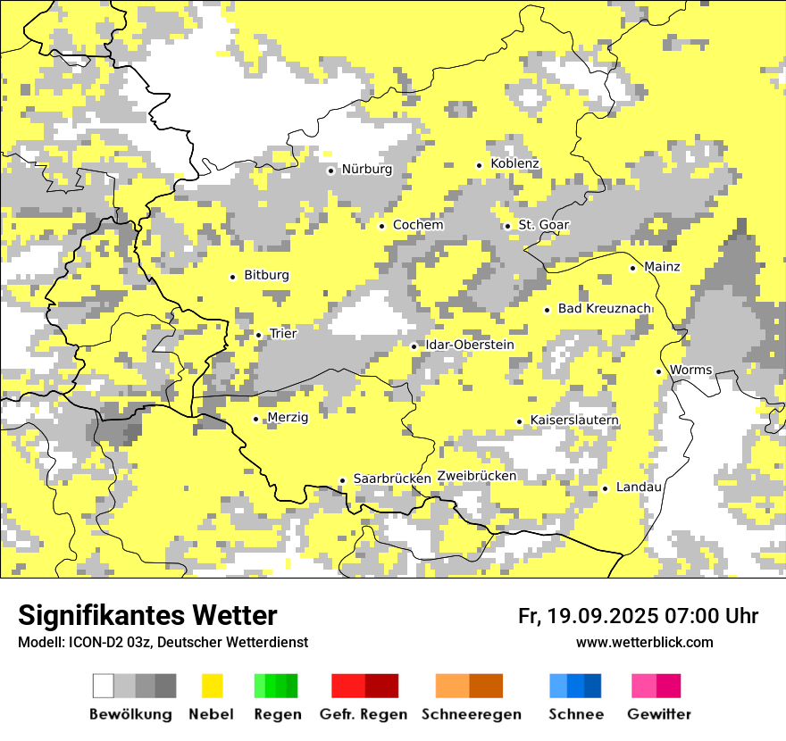 Modellkarten Signifikantes Wetter