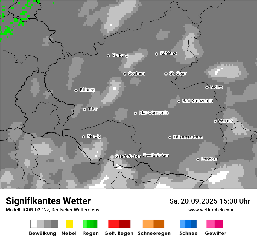 Modellkarten Signifikantes Wetter