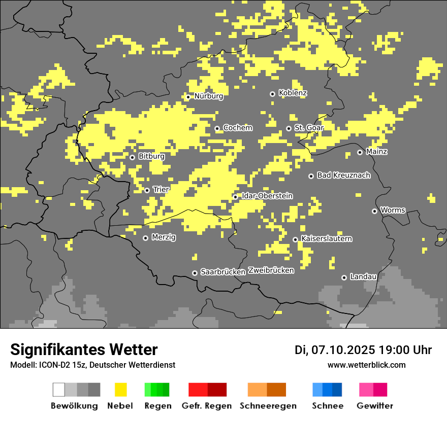 Modellkarten Signifikantes Wetter
