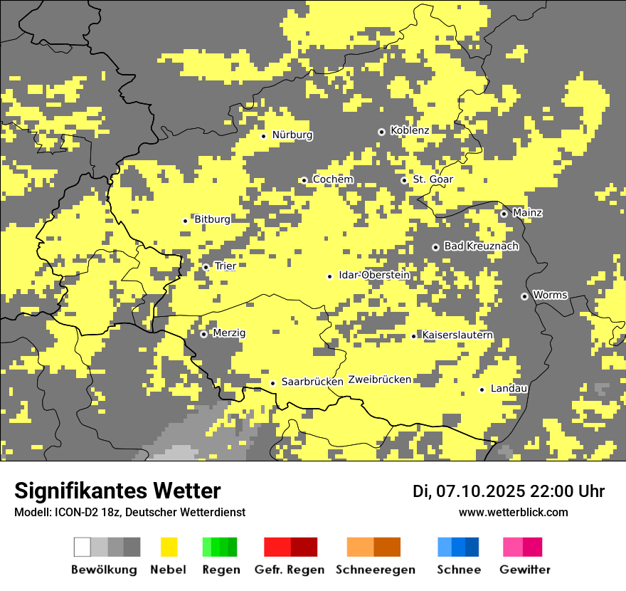 Modellkarten Signifikantes Wetter