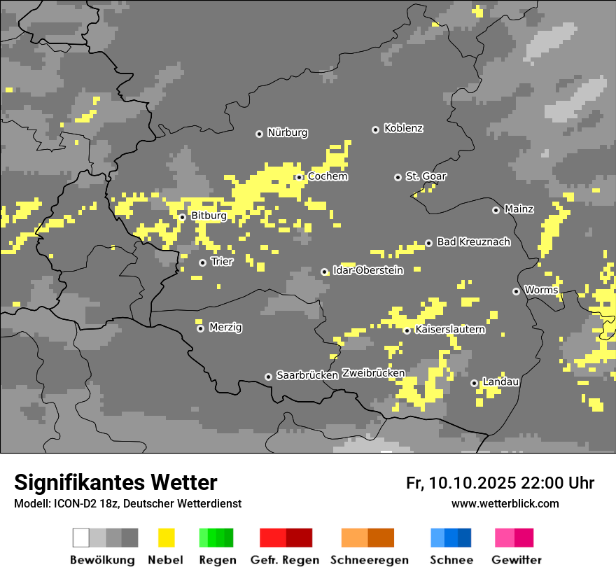 Modellkarten Signifikantes Wetter