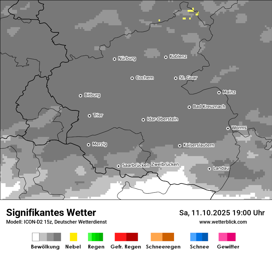 Modellkarten Signifikantes Wetter
