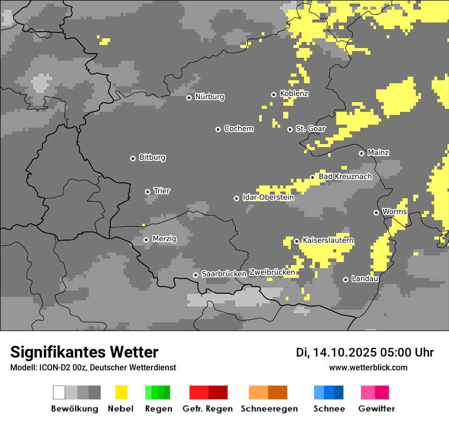Modellkarten Signifikantes Wetter