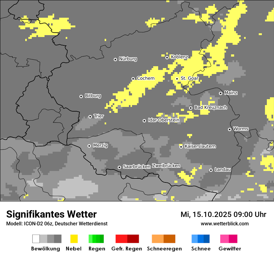 Modellkarten Signifikantes Wetter