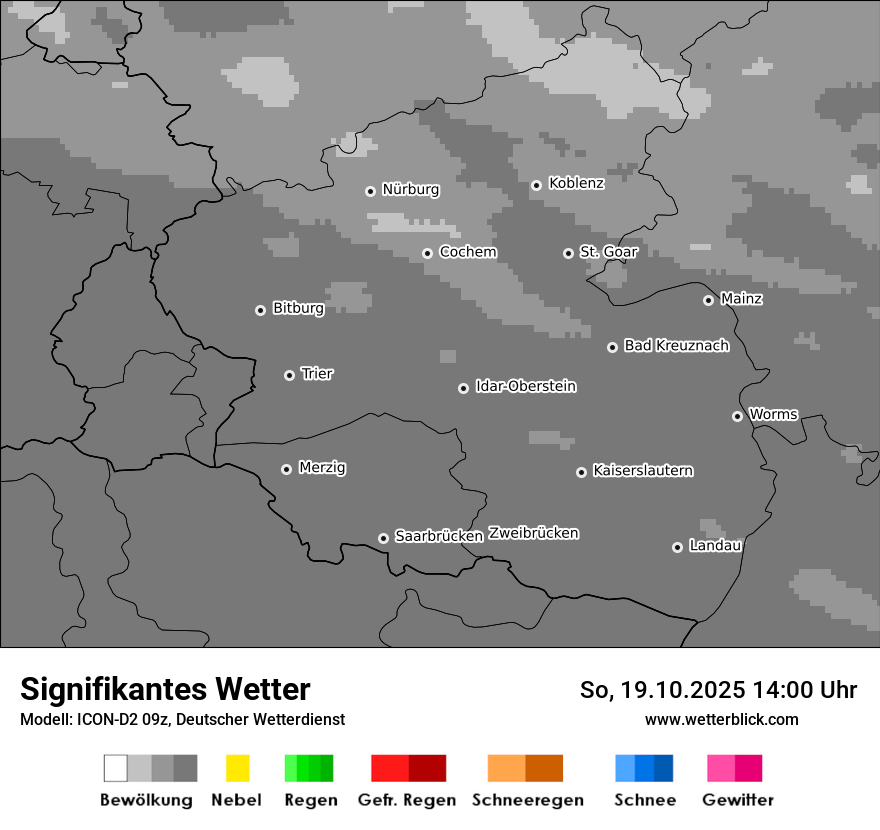 Modellkarten Signifikantes Wetter