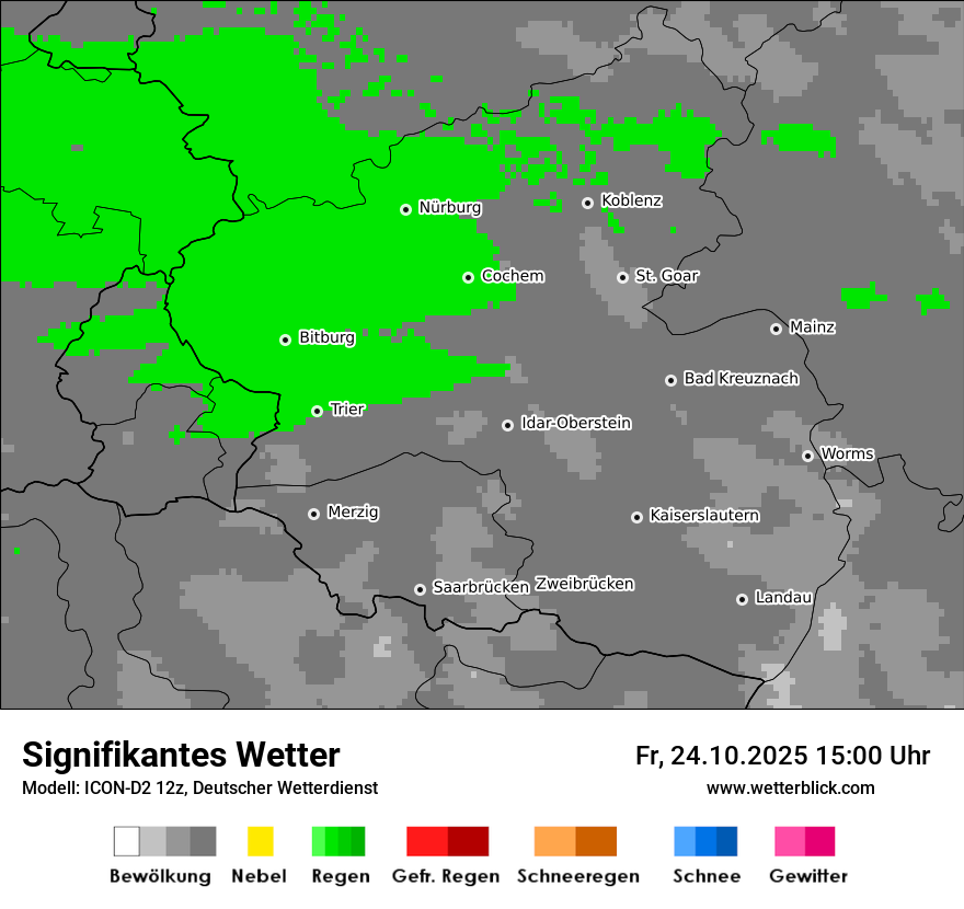 Modellkarten Signifikantes Wetter