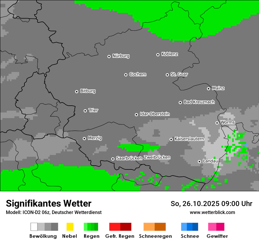 Modellkarten Signifikantes Wetter Modellkarten Signifikantes Wetter