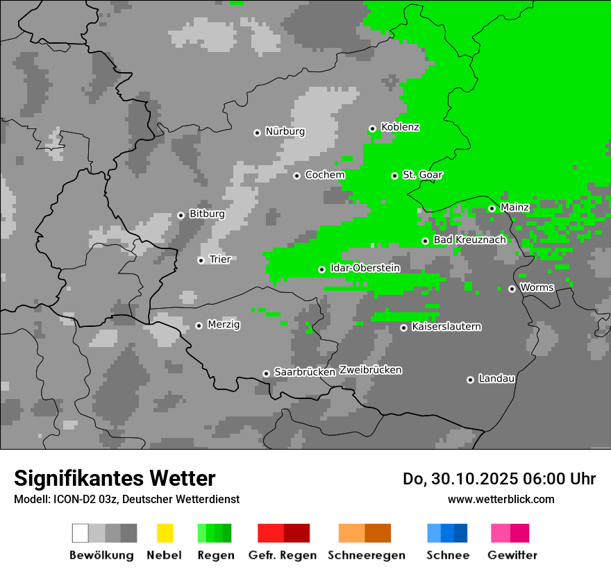 Modellkarten Signifikantes Wetter