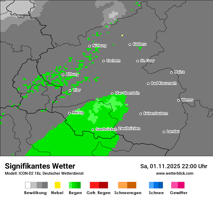 Modellkarten Signifikantes Wetter