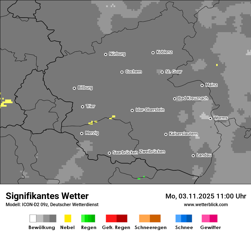 Modellkarten Signifikantes Wetter