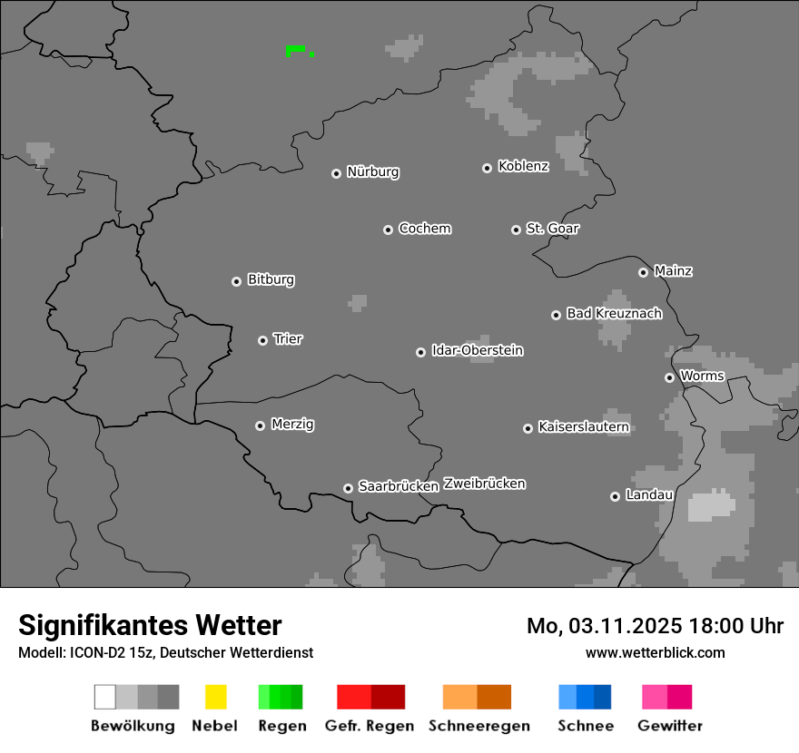 Modellkarten Signifikantes Wetter