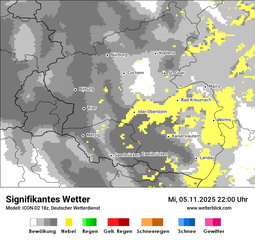 Modellkarten Signifikantes Wetter