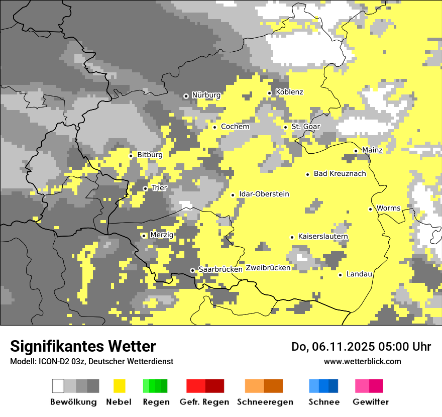 Modellkarten Signifikantes Wetter