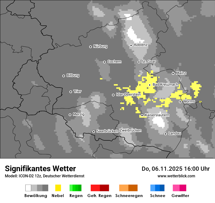 Modellkarten Signifikantes Wetter