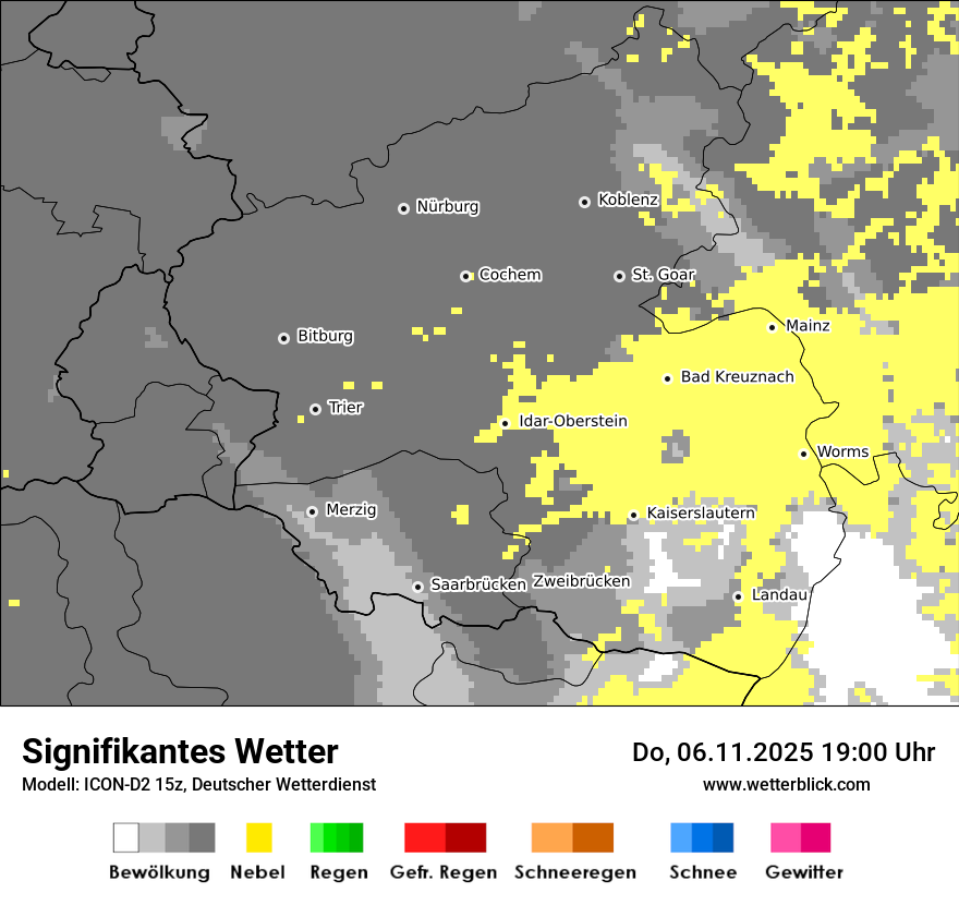 Modellkarten Signifikantes Wetter