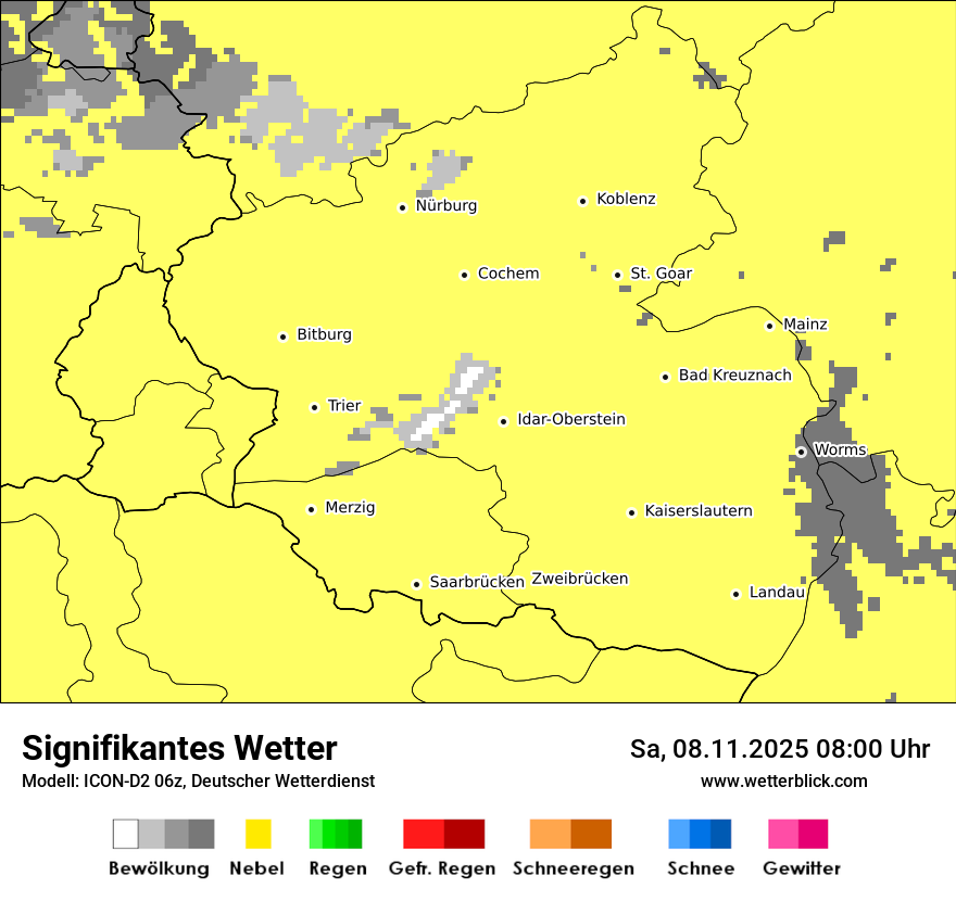 Modellkarten Signifikantes Wetter