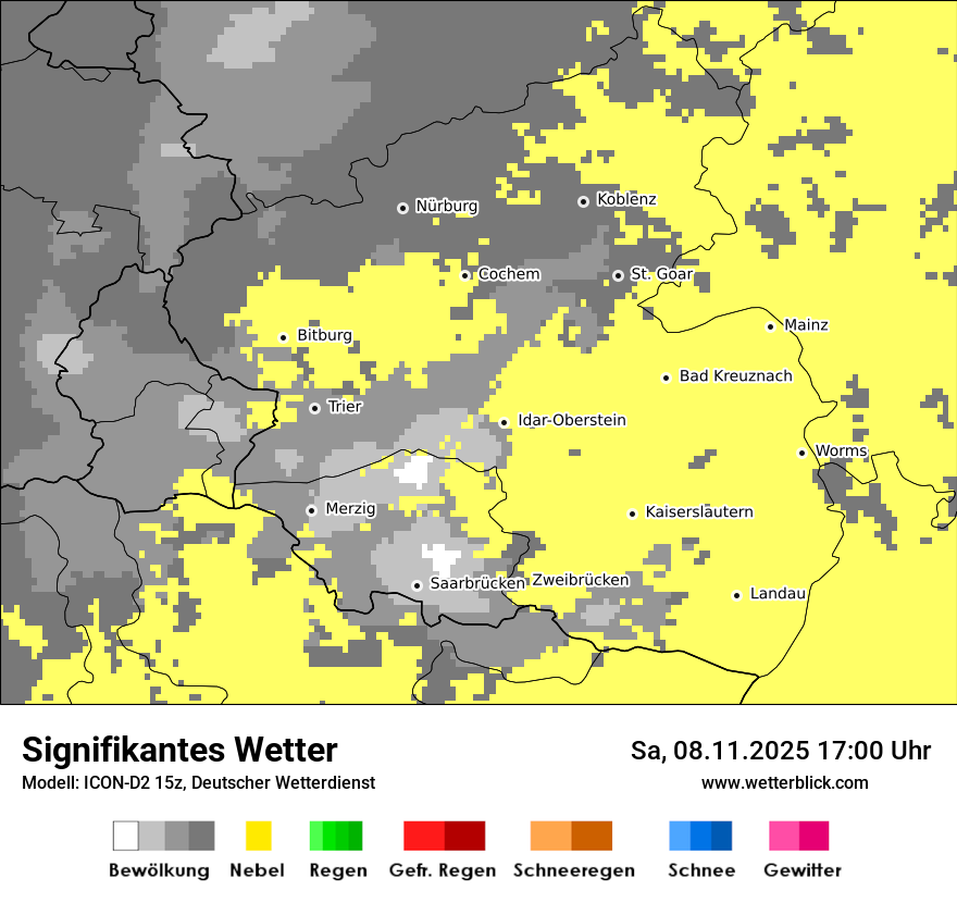 Modellkarten Signifikantes Wetter